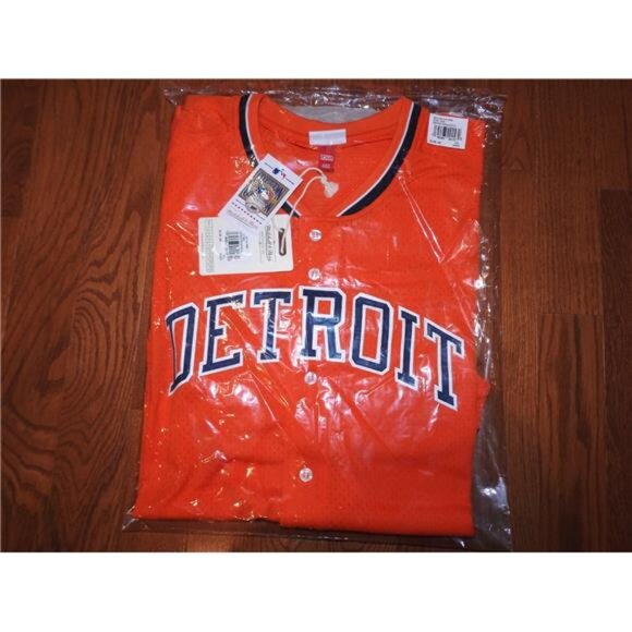 MLB Mitchell & Ness Detroit Tigers Kirk Gibson Jersey New Mens MED - Picture 3 of 3